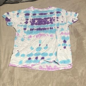 Hanes Tie-Dye Tee - Purple, Blue, and White